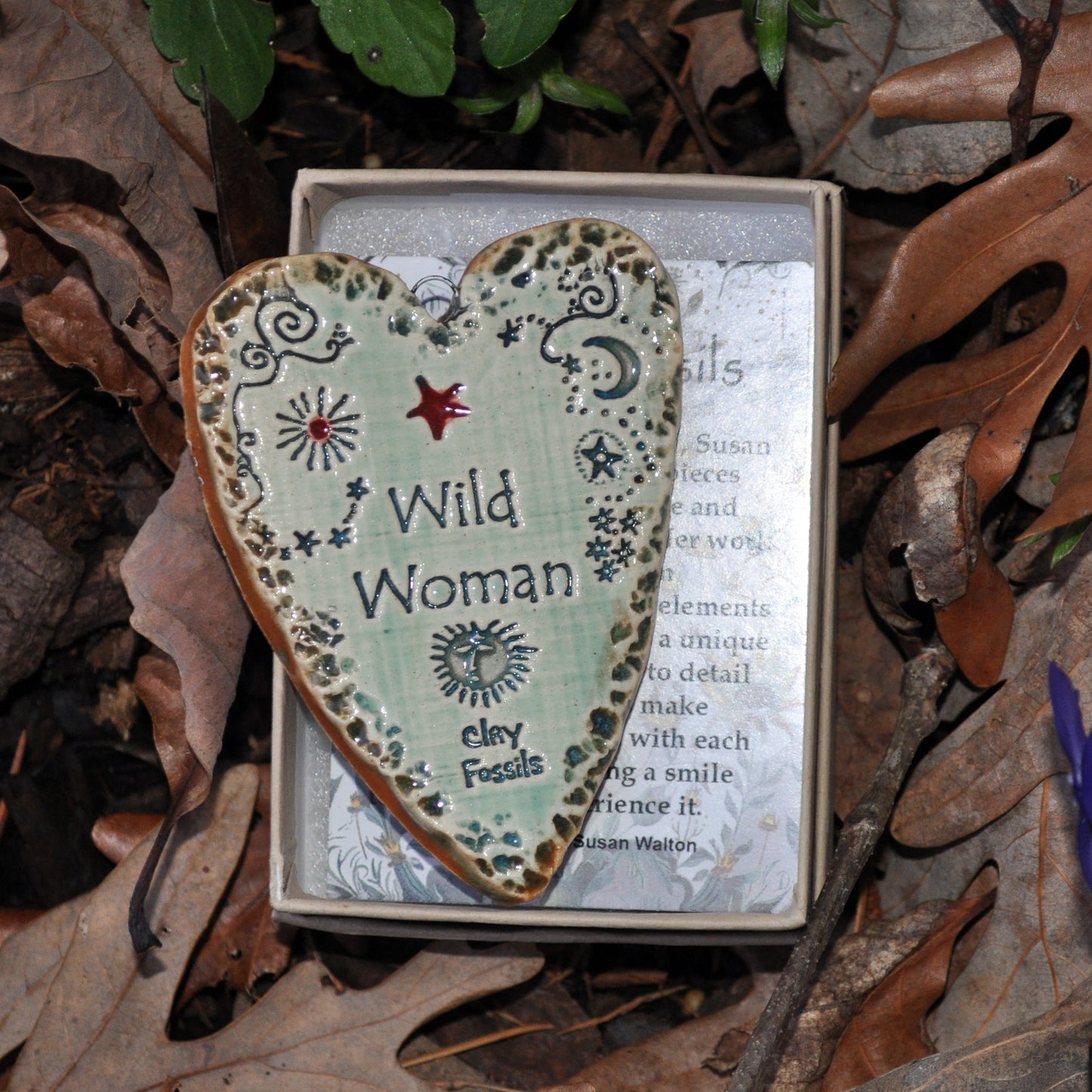 Clay Fossil Ornament, Wild Woman
