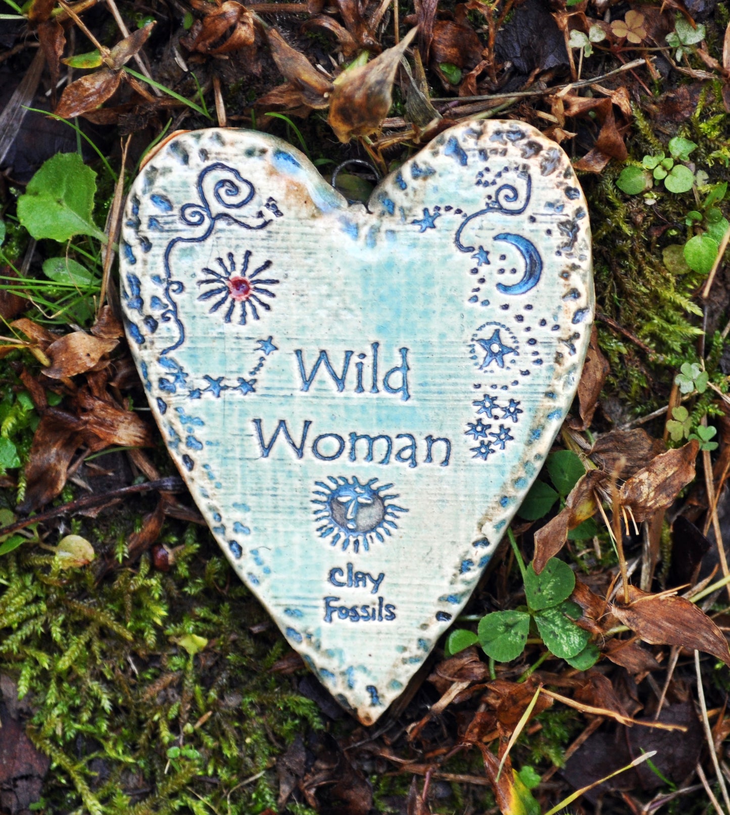 Clay Fossil Ornament, Wild Woman