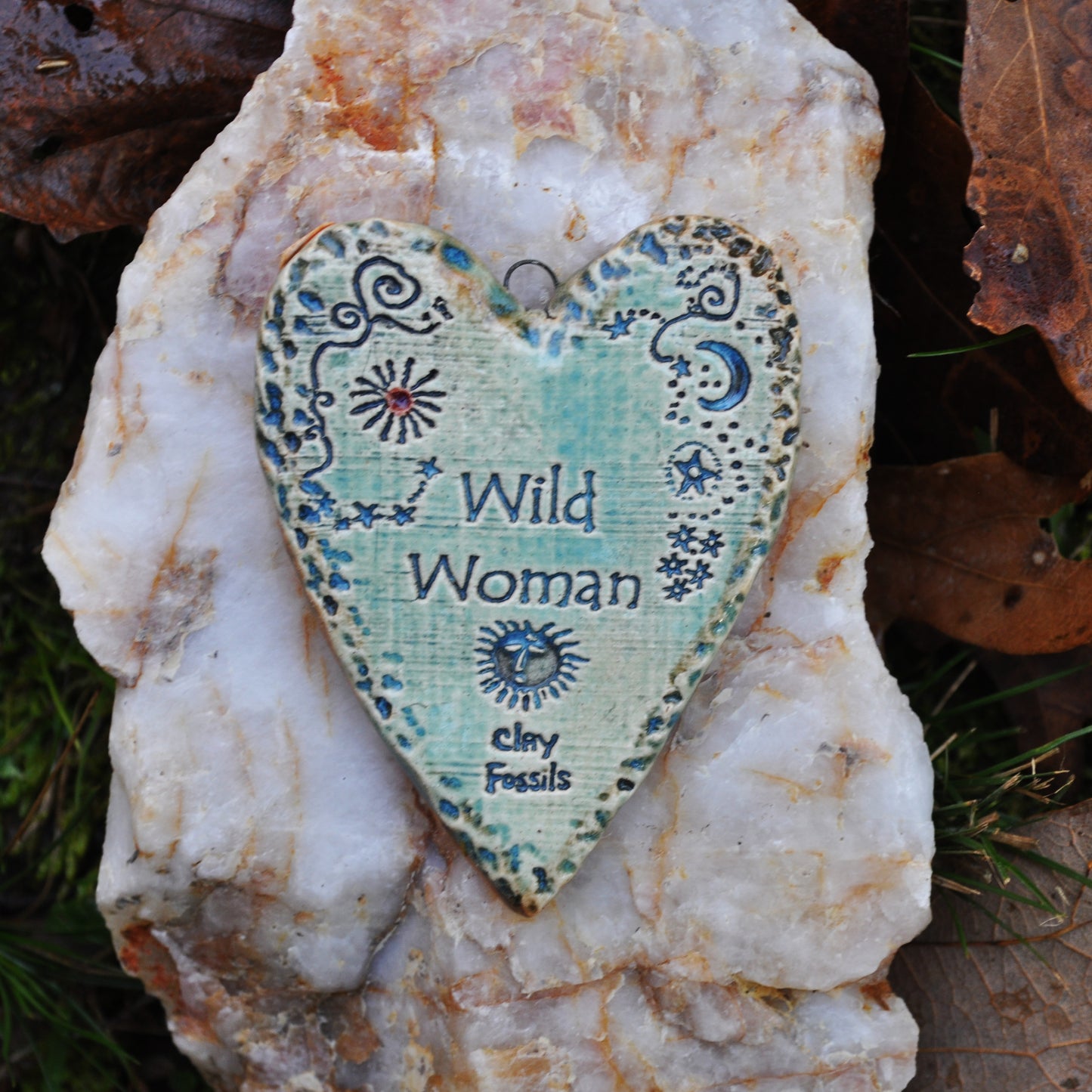 Clay Fossil Ornament, Wild Woman