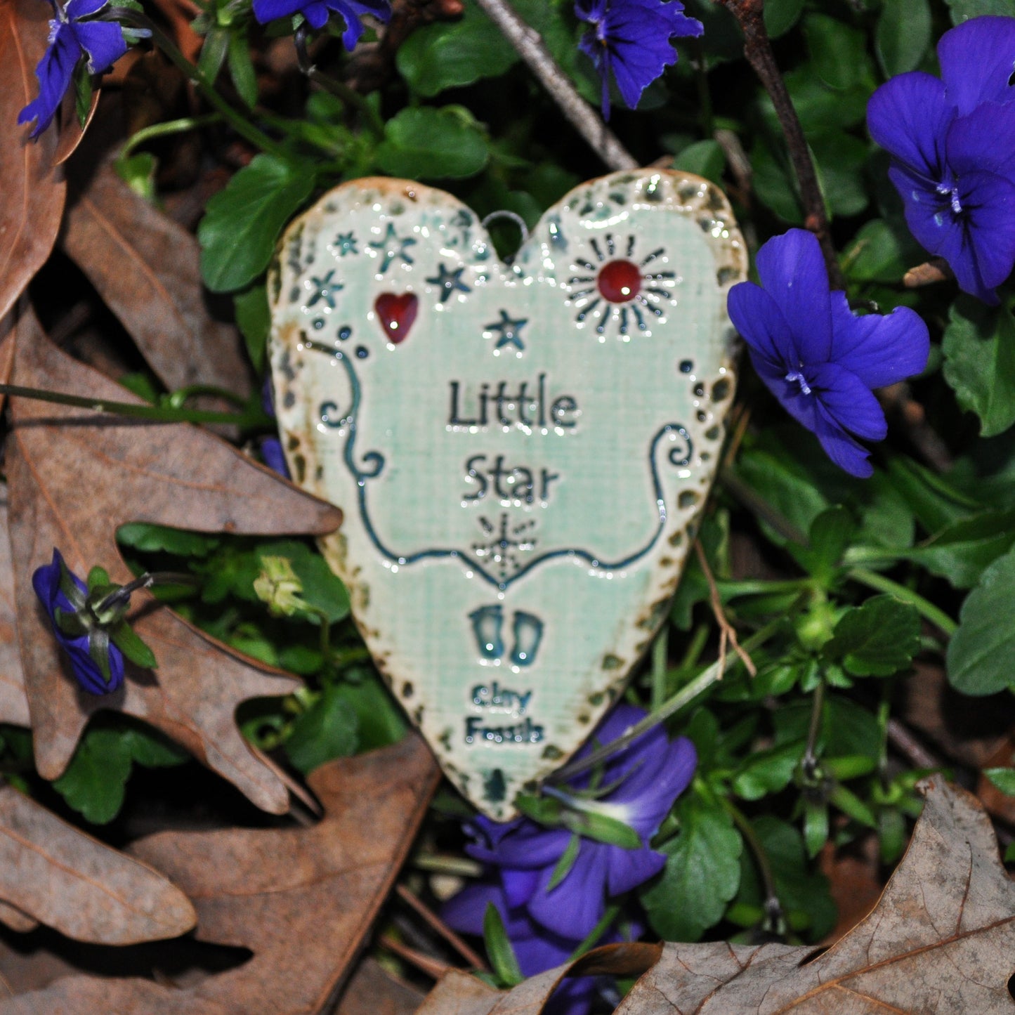Clay Fossil Ornament, Little Star