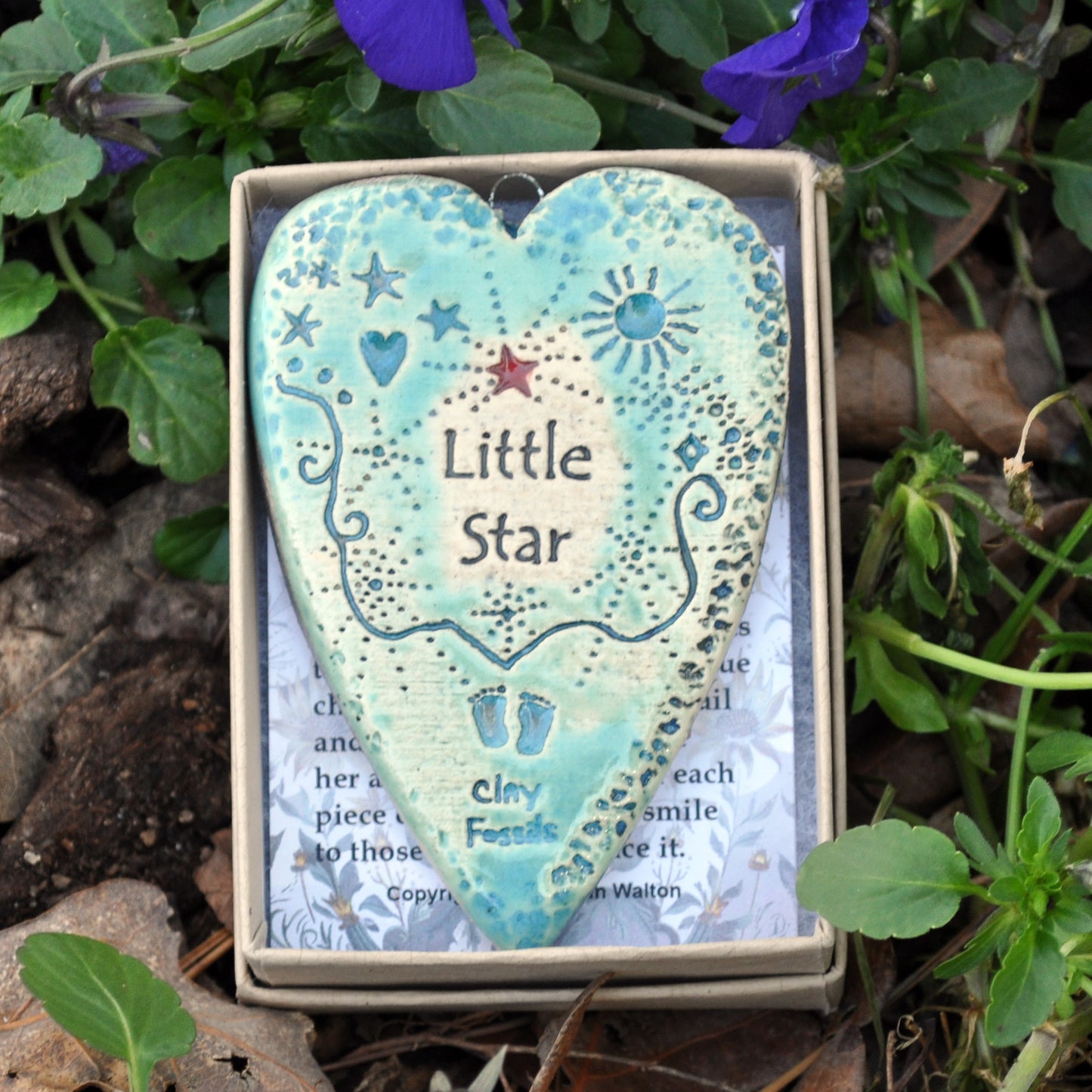 Clay Fossil Ornament, Little Star