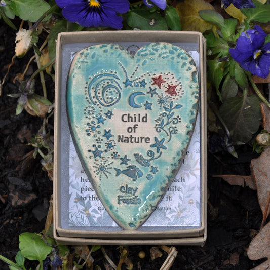 Clay Fossil Ornament, Child of Nature