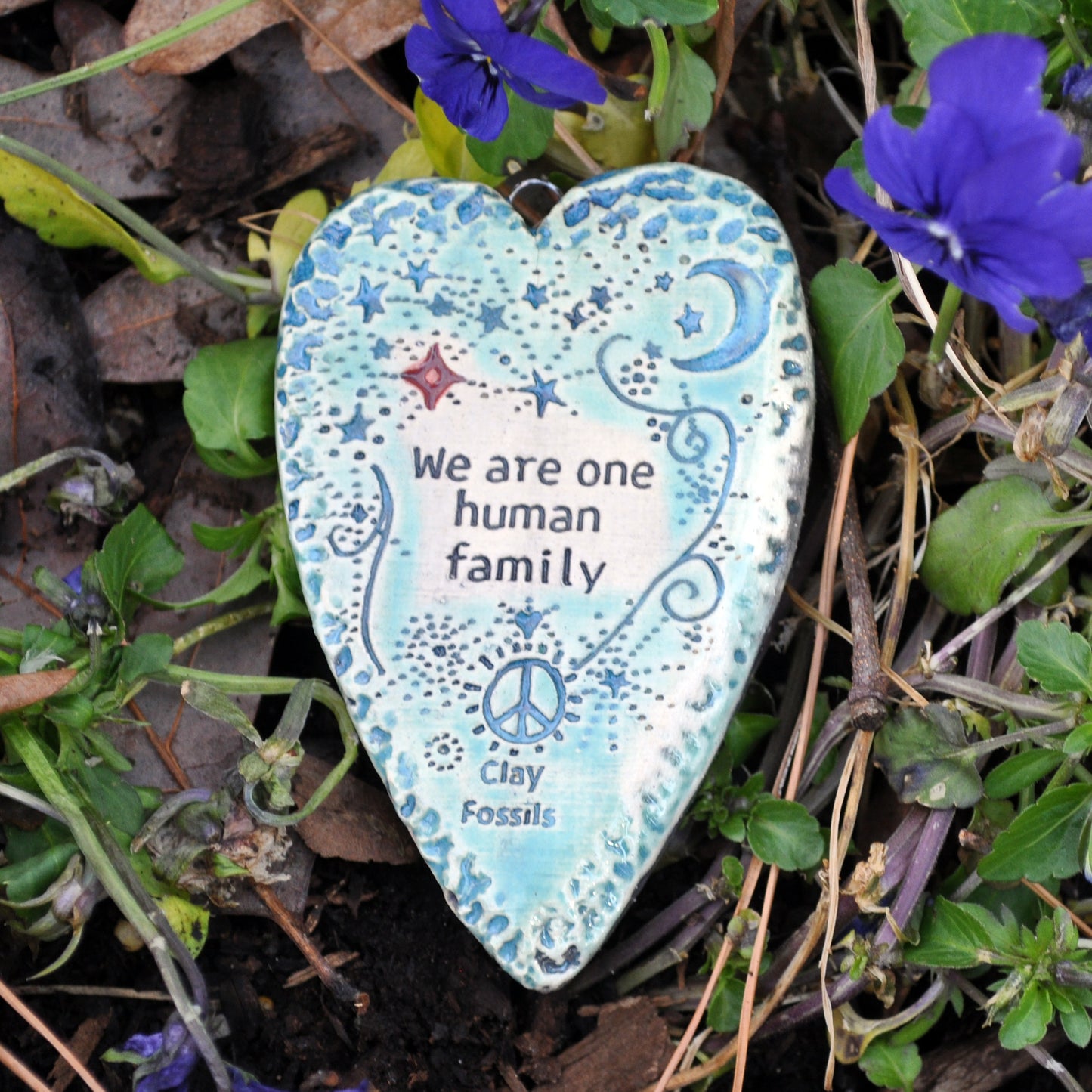 Clay Fossil Ornament, We are one human family