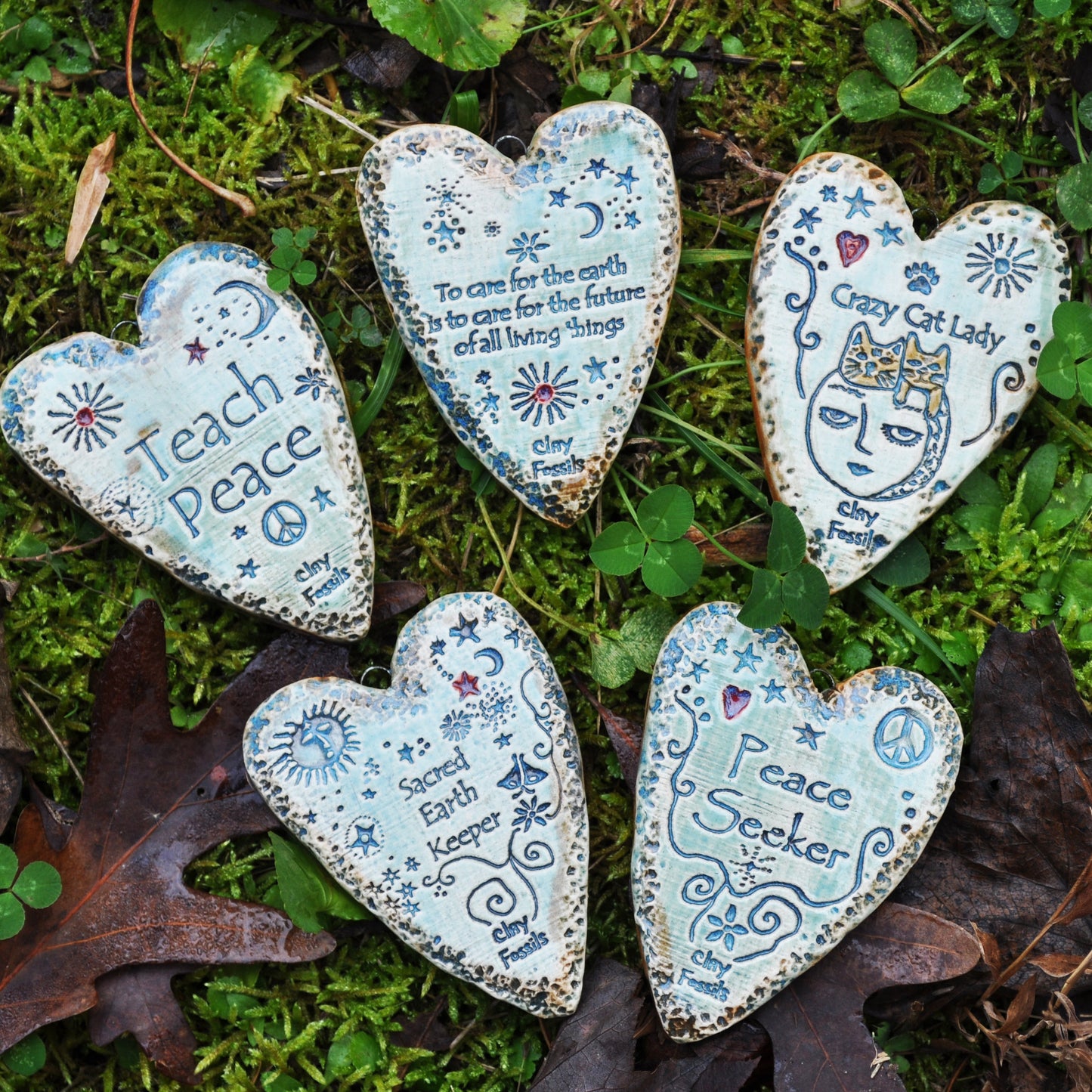 Clay Fossil Ornament, Sacred Earth Keeper