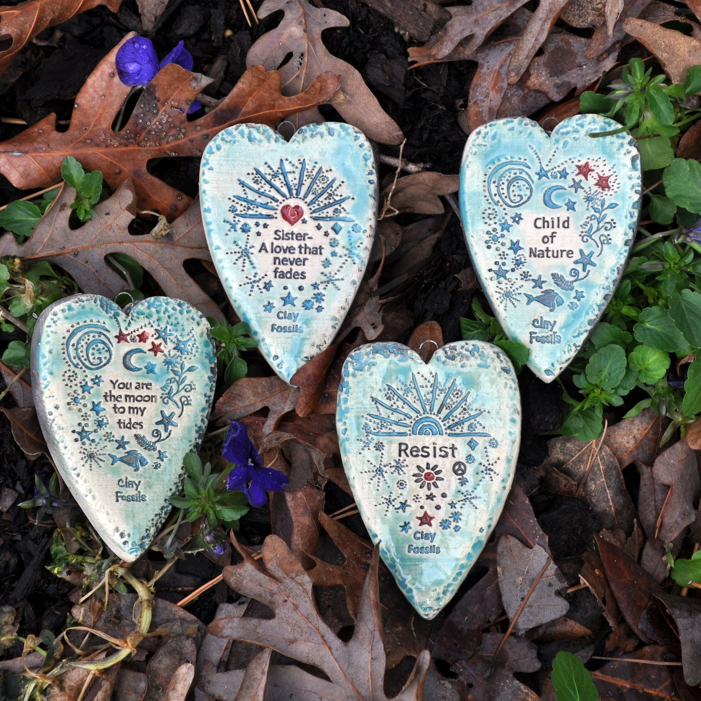 Clay Fossil Ornament, Child of Nature