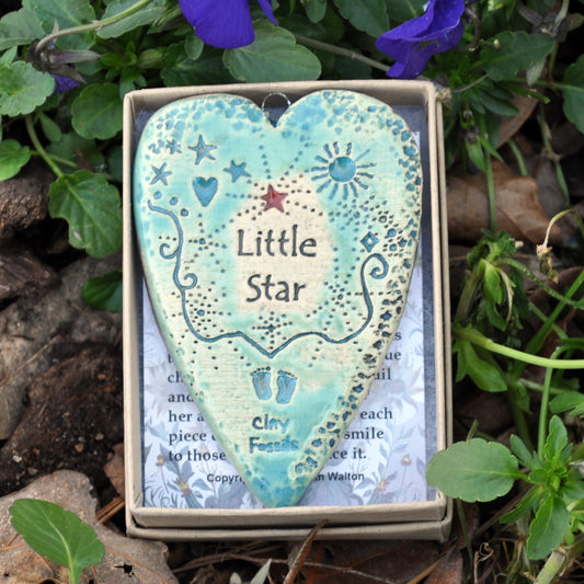 Clay Fossil Ornament, Little Star