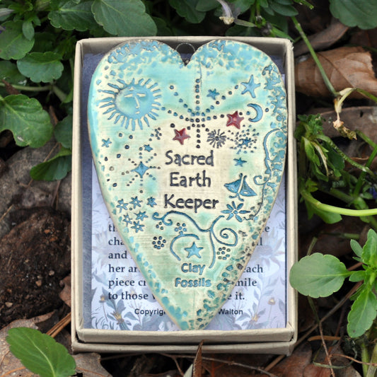 Clay Fossil Ornament, Sacred Earth Keeper