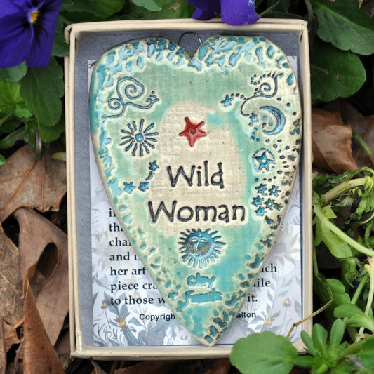 Clay Fossil Ornament, Wild Woman